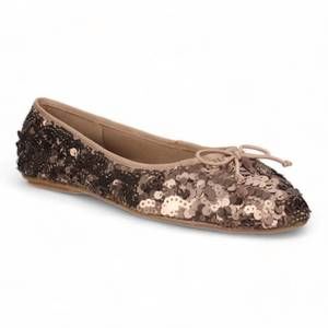 NEW LOVE RIO women's allegra flat shoes in copper